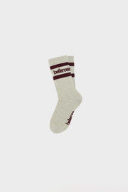 Bellerose Vanmo socks - grey / Bordeaux