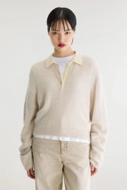 Bellerose Dusto polo jumper - oyster