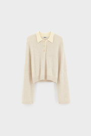 Bellerose Dusto polo jumper - oyster