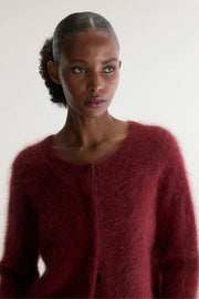 Bellerose Datair crewneck cardigan - burgundy