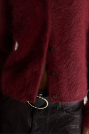 Bellerose Datair crewneck cardigan - burgundy