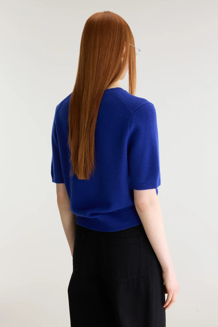 Bellerose Synad short sleeved cashmere knit - bright blue