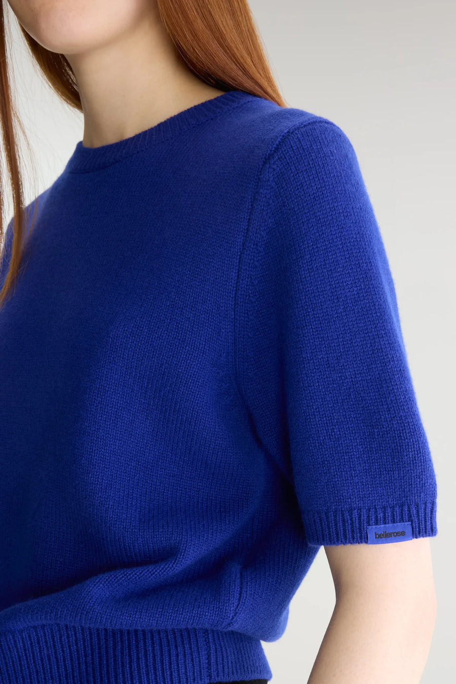 Bellerose Synad short sleeved cashmere knit - bright blue