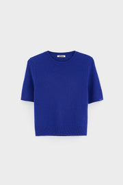 Bellerose Synad short sleeved cashmere knit - bright blue