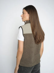 Mos mosh Rowe Eli teddy gilet - olive