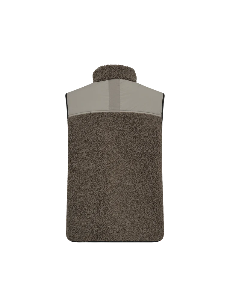 Mos mosh Rowe Eli teddy gilet - olive