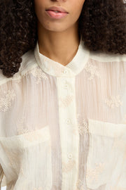 Munthe Fortunato embroidered blouse - cream