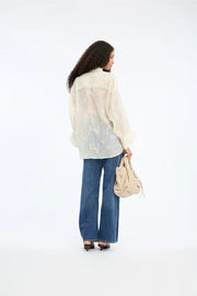 Munthe Fortunato embroidered blouse - cream