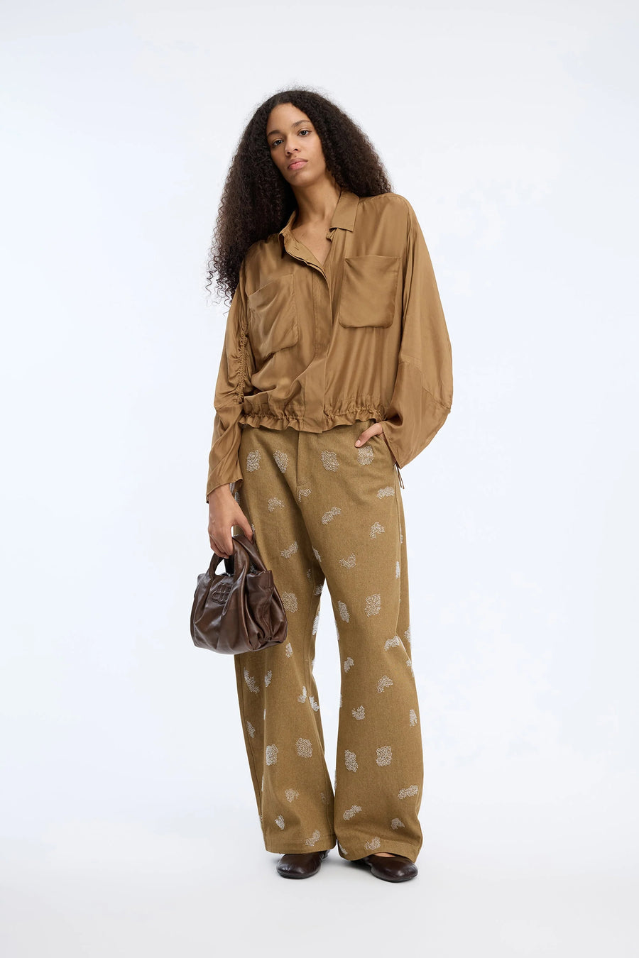 Munthe Vigil blouse - tobacco
