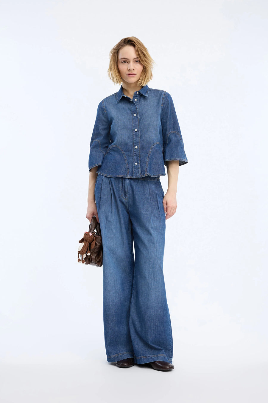 Munthe Vunna denim top