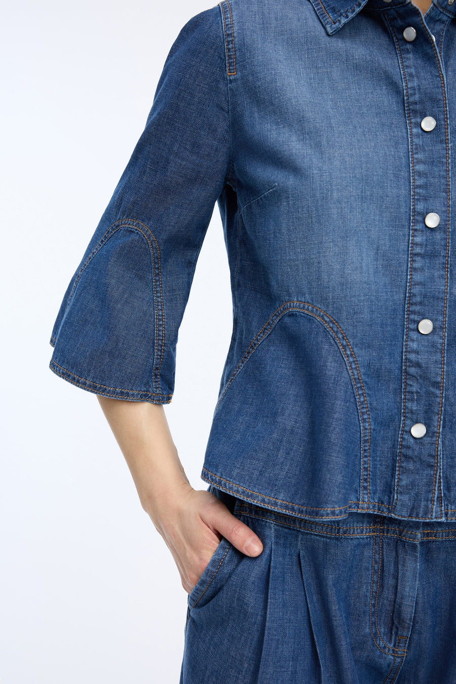Munthe Vunna denim top
