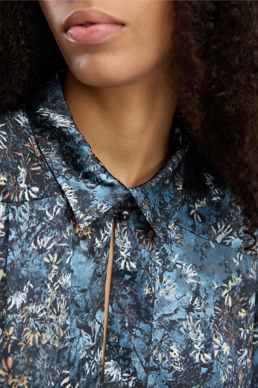 Munthe Vignette print top - blue
