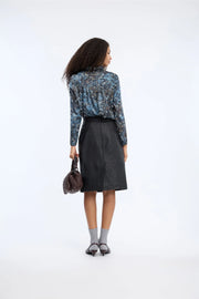 Munthe Vignette print top - blue