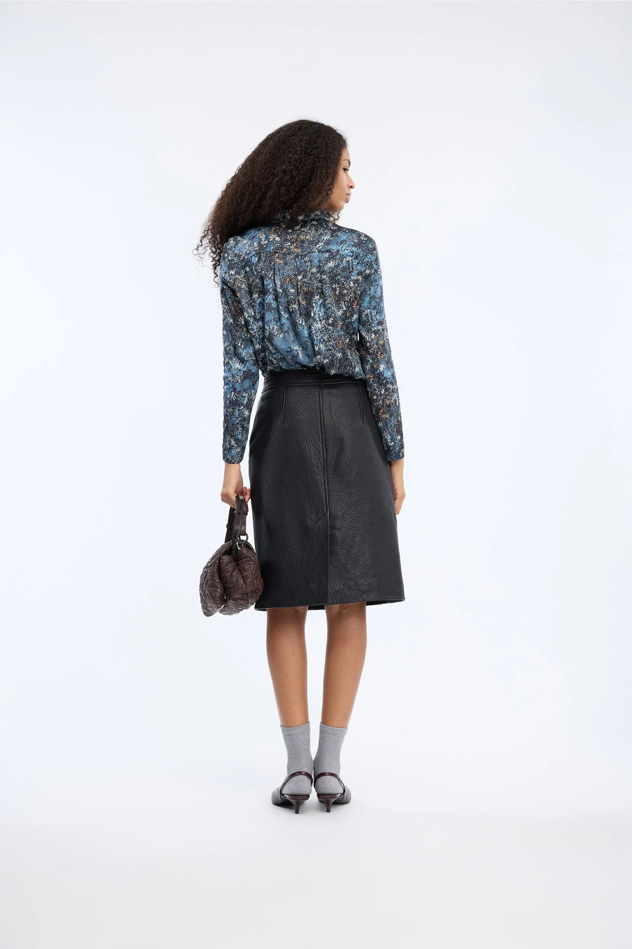 Munthe Vignette print top - blue