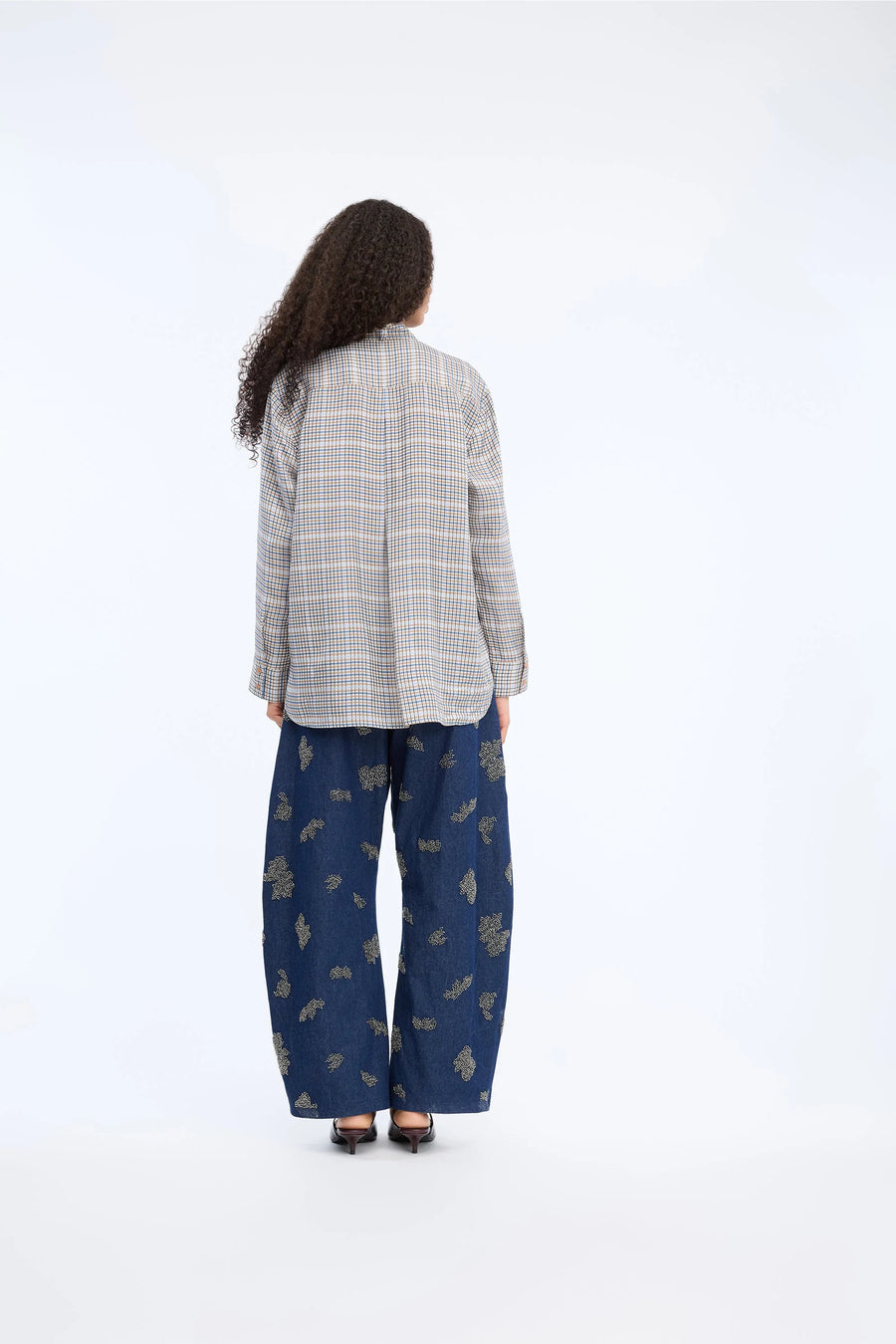 Munthe Veiling check blouse