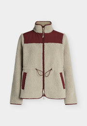 Mos mosh Elisa Eli teddy jacket - feather grey