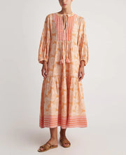 Pearl & Caviar maxi dress - tangerine