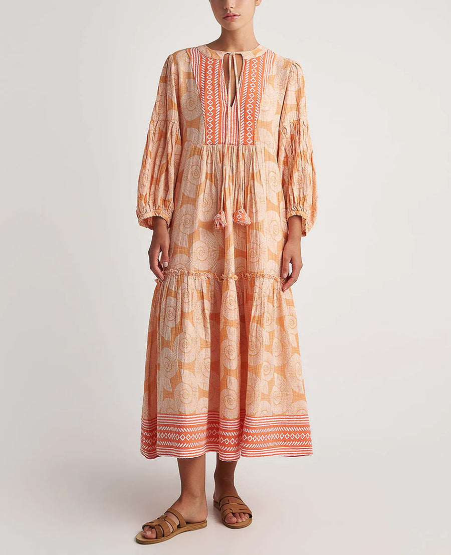 Pearl & Caviar maxi dress - tangerine