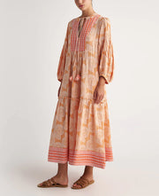 Pearl & Caviar maxi dress - tangerine