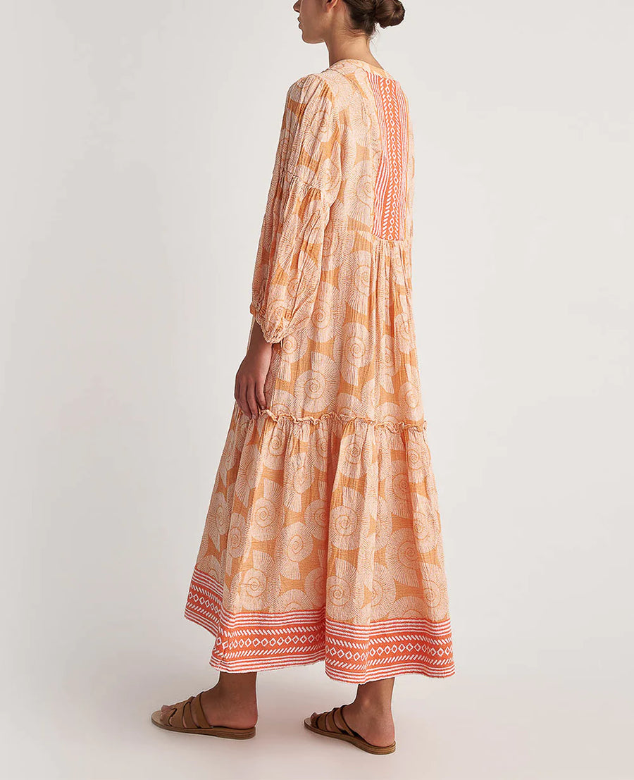 Pearl & Caviar maxi dress - tangerine