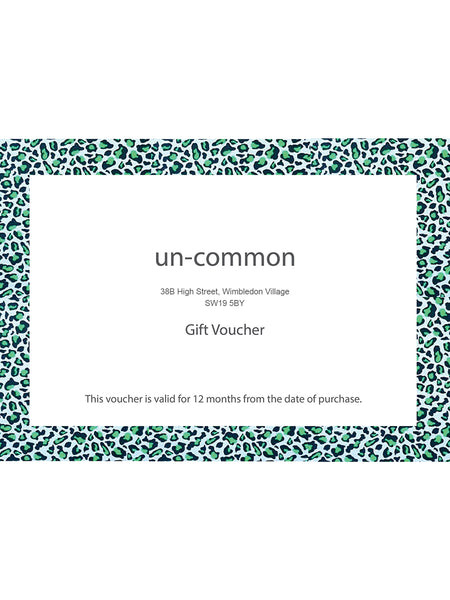 Image of a gift voucher for un-common