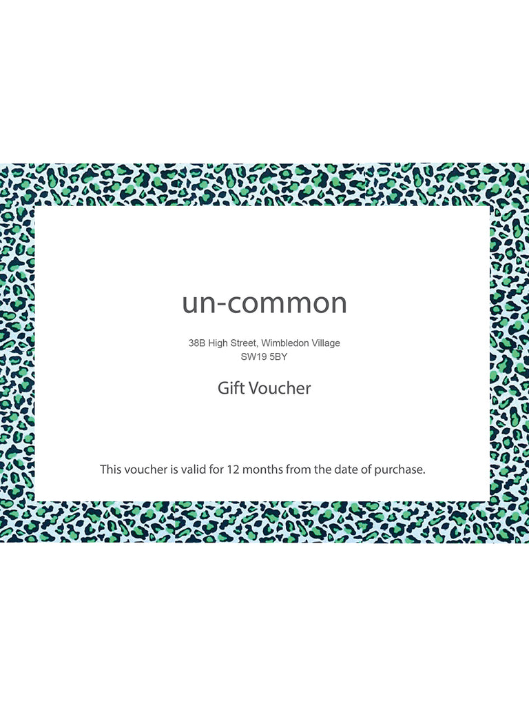 Image of a gift voucher for un-common