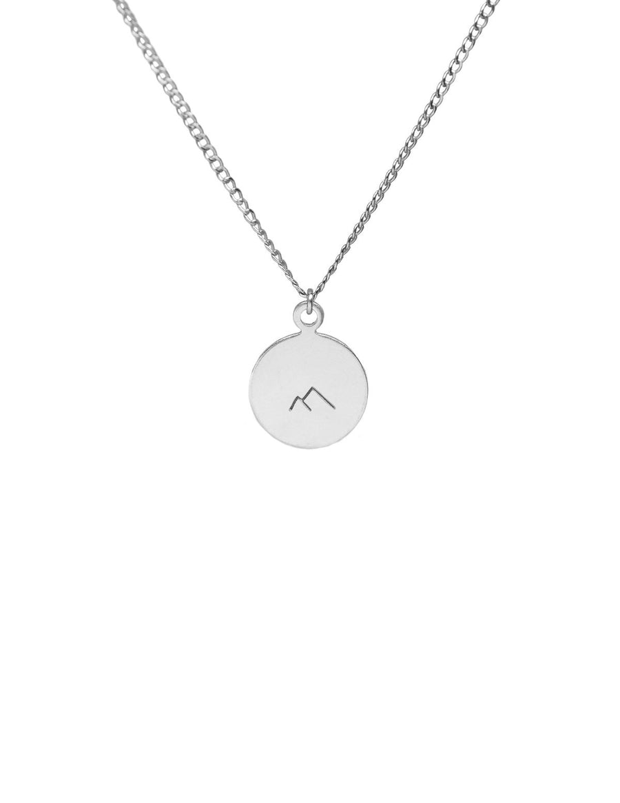 Hart + Stone sterling silver wave / mountain necklace