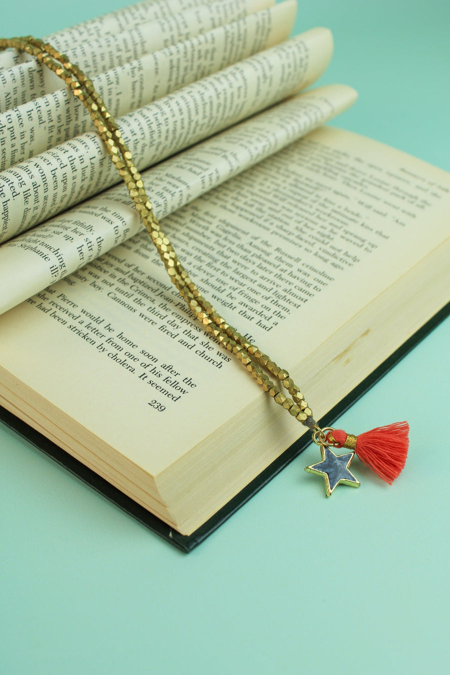 My Doris enamel star necklace - blue